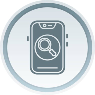 Cep telefonu. Web simgesi basit illüstrasyon