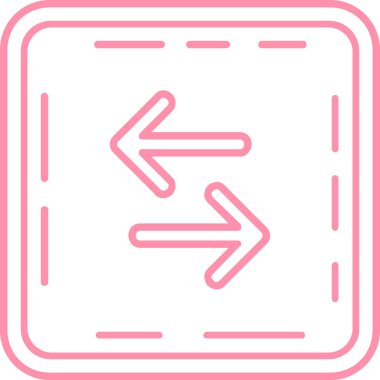 Ok. Web simgesi basit illüstrasyon