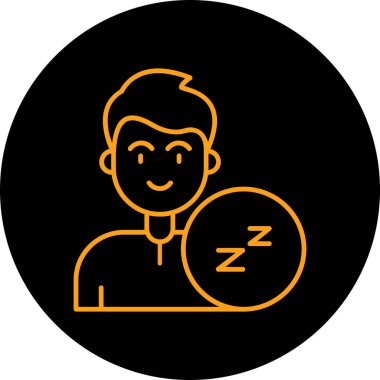 İnsan ve yüz simgesinin vektör illüstrasyonu