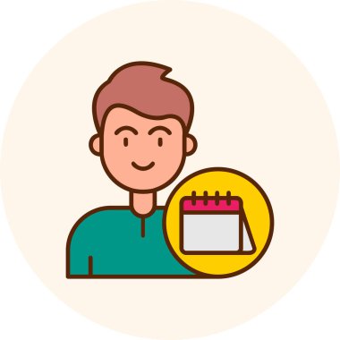 Kek. Web simgesi basit illüstrasyon