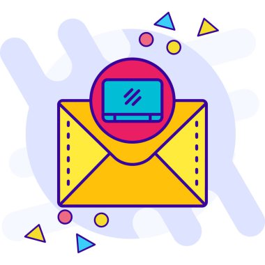 zarf posta simgesi pürüzsüz - özet biçimi