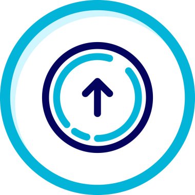 Ok. Web simgesi vektör illüstrasyonu