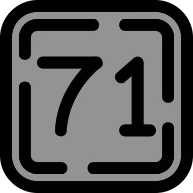 7 numaralı işaret simgesi katı biçimde