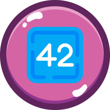 4 numaralı vektör simgesi modern düz biçim tasarımı