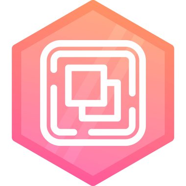 Modern b simgesinin vektör çizimi