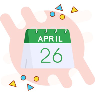 Düz stil takvim günü simgesi