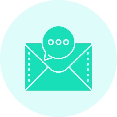 Mektup. Web simgesi basit illüstrasyon