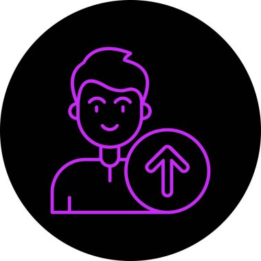 vektör adam ve simge