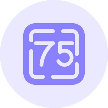 7 numaralı simge vektör illüstrasyon grafik tasarımı