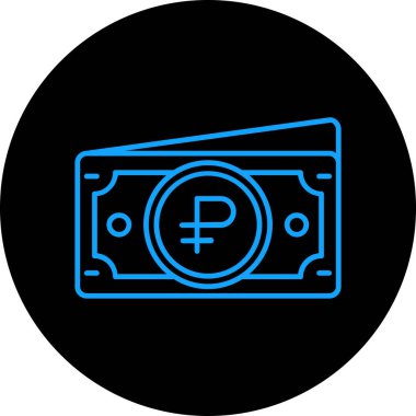 Para için. Web simgesi basit illüstrasyon