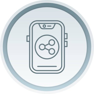 Mobil simgenin vektör illüstrasyonu