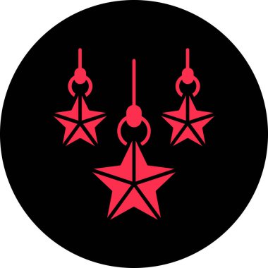 Bir yıldız simgesinin vektör illüstrasyonu