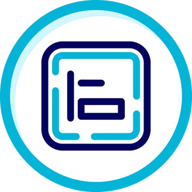 Bir b simgesinin vektör illüstrasyonu