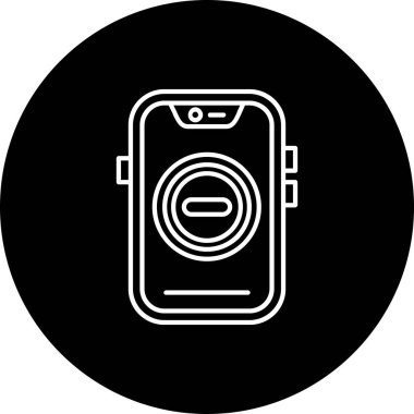 Eşsiz akıllı telefon vektör çizgisi simgesi