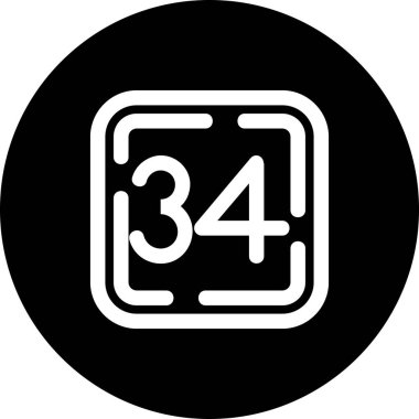 Moda tarzında izole edilmiş 316 simge