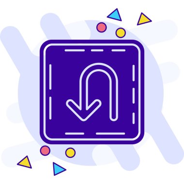 Modern bir simgenin vektör illüstrasyonu