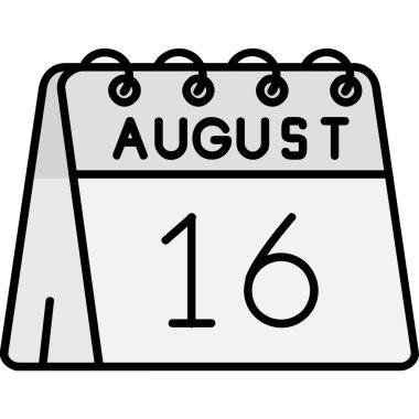 Takvim simgesi, vektör çizimi