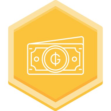 Para için. Web simgesi basit illüstrasyon