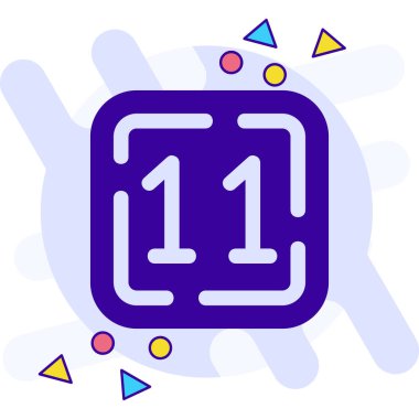 Tek izole edilmiş simgenin vektör illüstrasyonu