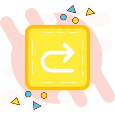 ok simgesi vektör illüstrasyonu