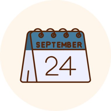 13 Eylül tarih simgesi, ayın vektörü, takvim tarihi simgesi tarih arkaplanı, düz ve ay yönetim takvimi. beyaz üzerine izole,