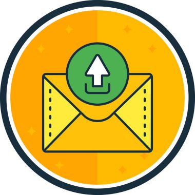 Vektör E- posta simgesi illüstrasyonu