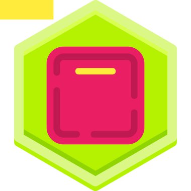 Rozet. Web simgesi basit illüstrasyon