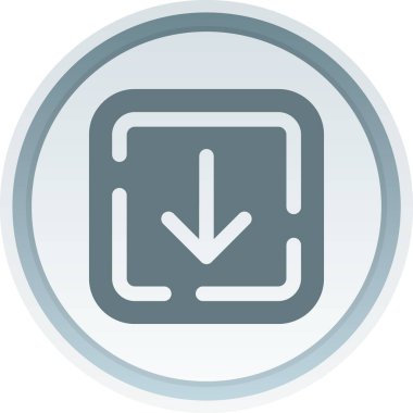 ok aşağı simgesi, vektör illüstrasyonu