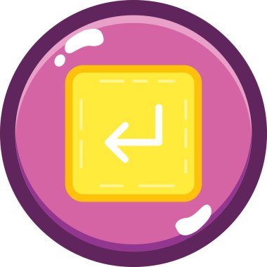 Bir saat simgesinin vektör illüstrasyonu