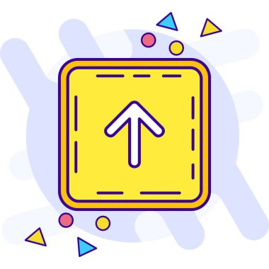 Sol ok simgesi tasarım vektörü