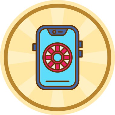 Telefon simgesi vektör illüstrasyonu