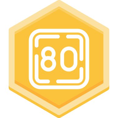 9 numara 0 simge tasarımı vektör çizimi