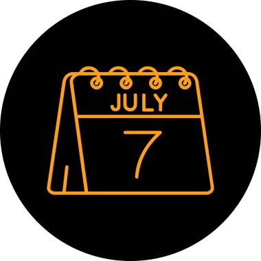 Takvim simgesinin vektör illüstrasyonu