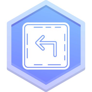 Yol simgesi vektör illüstrasyonu