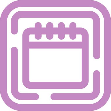 Takvim simgesi, vektör çizimi