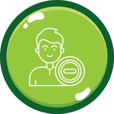 Büyüteci olan bir adamın vektör çizimi