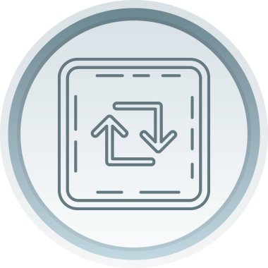 ok yönü ikon vektör illüstrasyonu