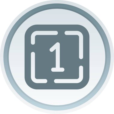 number one icon vector illustration