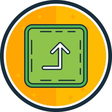 ok simgesi vektör illüstrasyonu