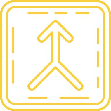 Ok aşağı simgesi. özet çizimi