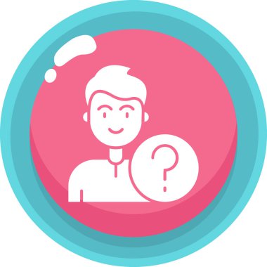 Soru işareti. vektör illüstrasyonu