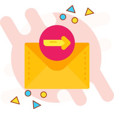 İleti vektör illüstrasyon tasarımı içeren zarf