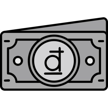 para fatura simgesi, vektör illüstrasyonu