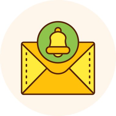 Çan simgesi vektör illüstrasyonu