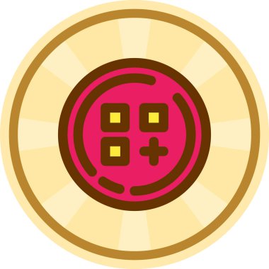 Kumarhane yonga simgesi vektör illüstrasyonu