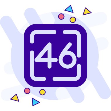 beyaz çizgi 45 saat takvim simgesi beyaz arkaplan ile izole. Gündüz. İşletme. 14 saat hizmet. soyut altıgen düğmesi