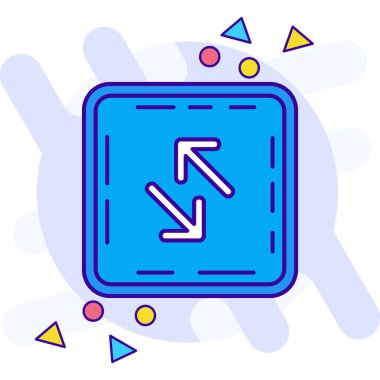 Modern bir simgenin vektör illüstrasyonu