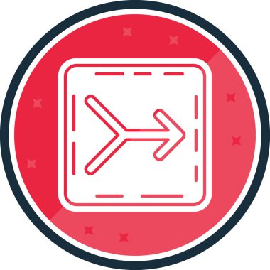 Eğilim biçimi izole edilmiş arkaplanda ok simgesi