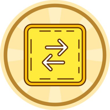 Altın bir simgenin arka planının vektör illüstrasyonu