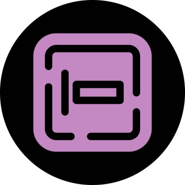 Tek bir simgenin vektör illüstrasyonu